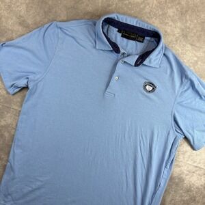 Medinah‎ Golf Club Bobby Jones Polo Shirt Mens L Blue Golf Outdoor Summer